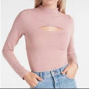 Express Pink Cutout Bodysuit
